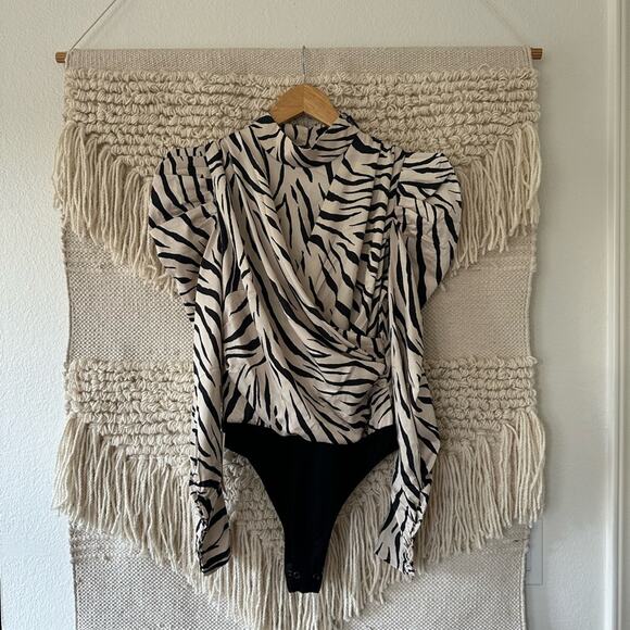 Bardot Tiger Print Bodysuit - Picture 1 of 8